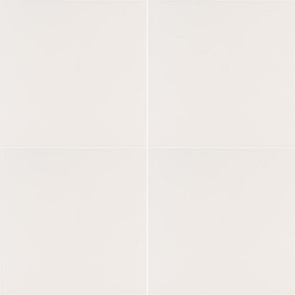 MS International Adella 18" x 18" Matte White