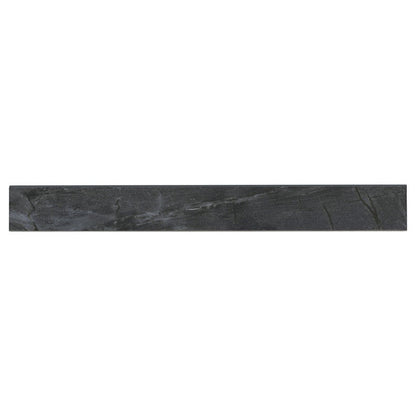 MS International Durban 3" x 24" Bullnose Polished Anthracite