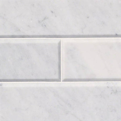 MS International Natural Stone Marble 4" x 12" Honed Arabescato Cararra