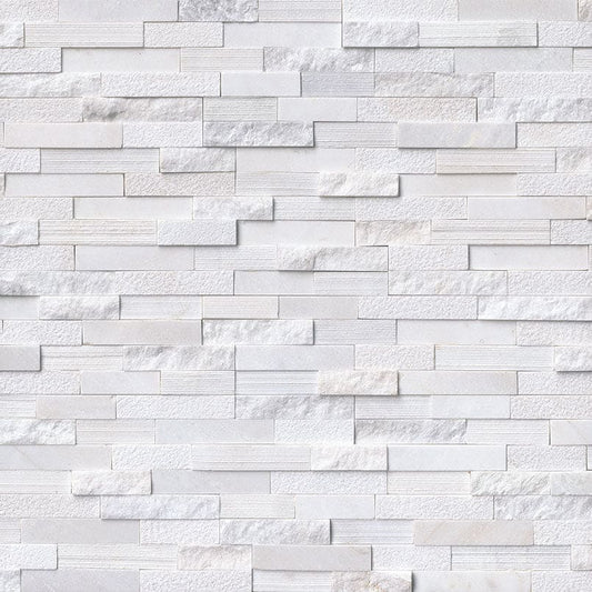 MS International Rockmount 6" x 18" Multi Finish Ledger Corner Arctic White