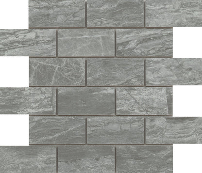 Emser Reserva 12" X 12" OFFset Mosaic 2" X 4"  Pampa 