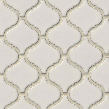 MS International Decorative Mosaic 12" x 12" Arabesque  Bianco