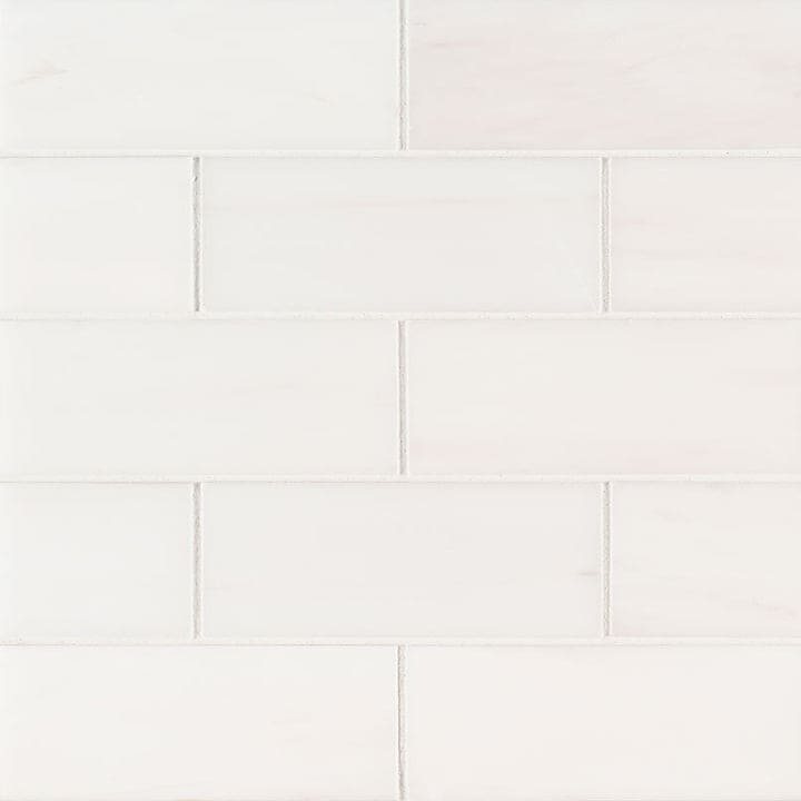 MS International Natural Stone Marble 3" x 6"  Bianco Dolomite