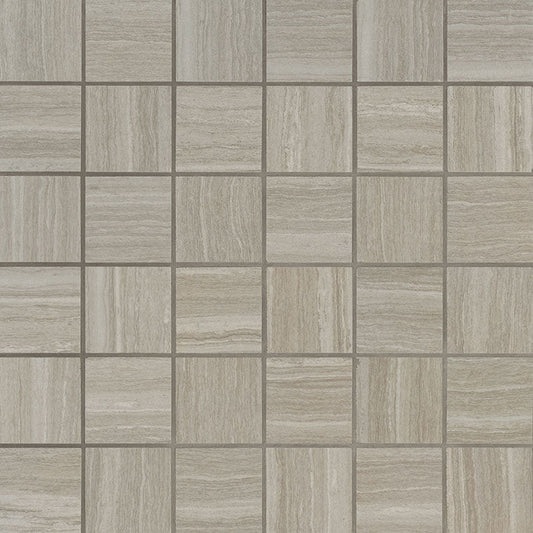 MS International Charishma 2" x 2" Mosaic Matte Silver