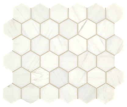 Daltile Marble 2" Hexagon Honed Contempo White