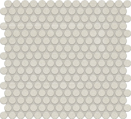 Marazzi Inyo 13" X 11" Penny Rounds Microban Mosaic Crema