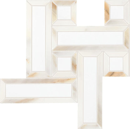 Daltile Gamma 12" X 12" Basketweave Mosaic 2.25"  Bella Blend
