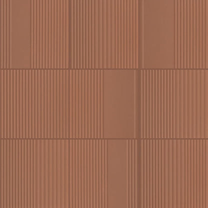 Marazzi Rhyme And Reason 6" X 6" Ripple Mix  Warm Terracotta