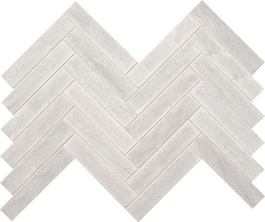 Marazzi Ascend Stone 15" X 17" Chevron 1" X 6" Candid Heather