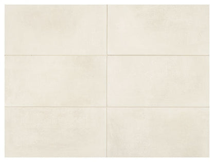 Marazzi Moroccan Concrete 12" X 24" Stepwise Matte Off White