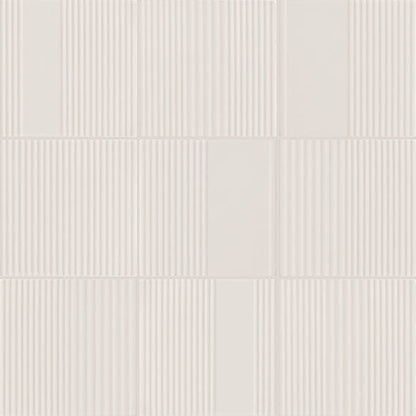 Marazzi Rhyme And Reason 6" X 6" Ripple Mix  Bone