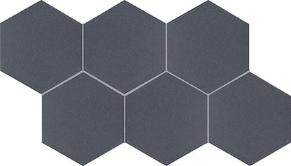 Marazzi Inyo 8"   Hexagon Microban Indigo