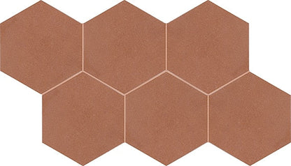 Marazzi Inyo 8"   Hexagon Microban Ember