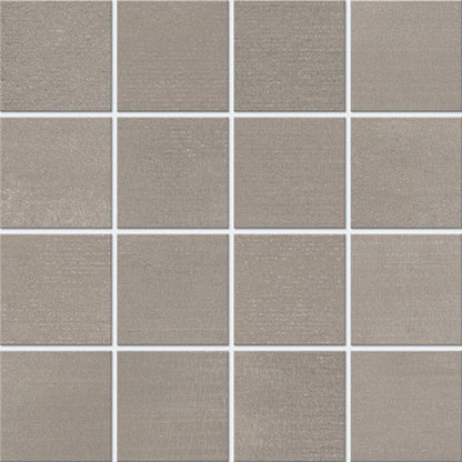 Marazzi Illusionist 12" X 12" Straight Joint 3" X 3" Mosaic Smoke
