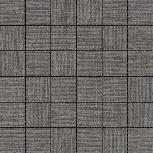 Emser Jute 12"x12" Mosaic 2"x2" Charcoal