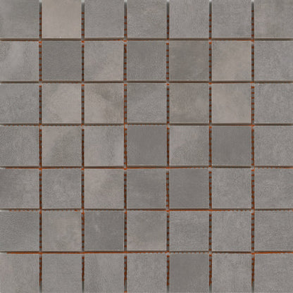 Emser Cosmopolitan 12" X 12" Mosaic 2" X 2"  Steel 