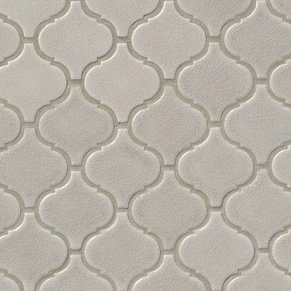 MS International Decorative Mosaic 12" x 12" Arabesque  Fog