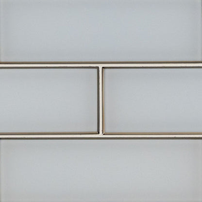 MS International Decorative Mosaic 12" x 12" Subway 4" x 12" Ice