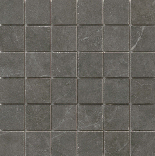 Emser Sterlina II 12"x12" Mosaic 2"x2" Matte Asphalt