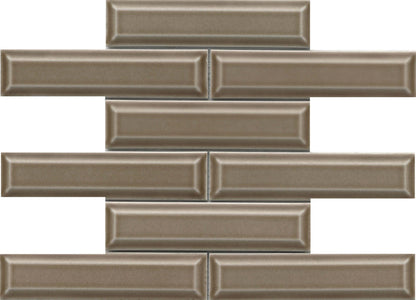 Emser Kinetic 11"x12" Beveled Mosaic 1.79"X7.68" Polished Skim
