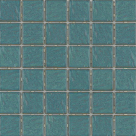 Emser Afloat 12"x12" Mosaic 2"x2" Aqua