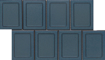 Emser Cuadro Frame 9"x14" Mosaic 4"x5" Polished Royal