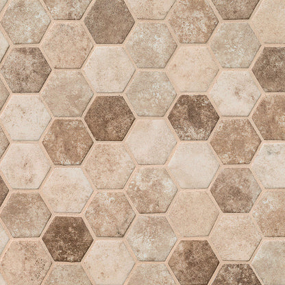 MS International Decorative Mosaic 12" x 12" Hexagon Sandhills