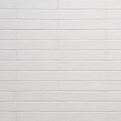 MS International Brickstone 2" x 18" Matte White