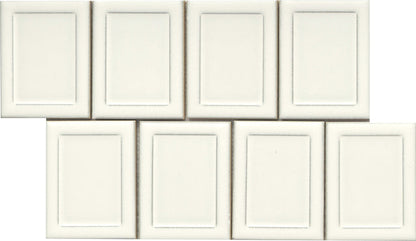 Emser Cuadro Frame 9"x14" Mosaic 4"x5" Polished White